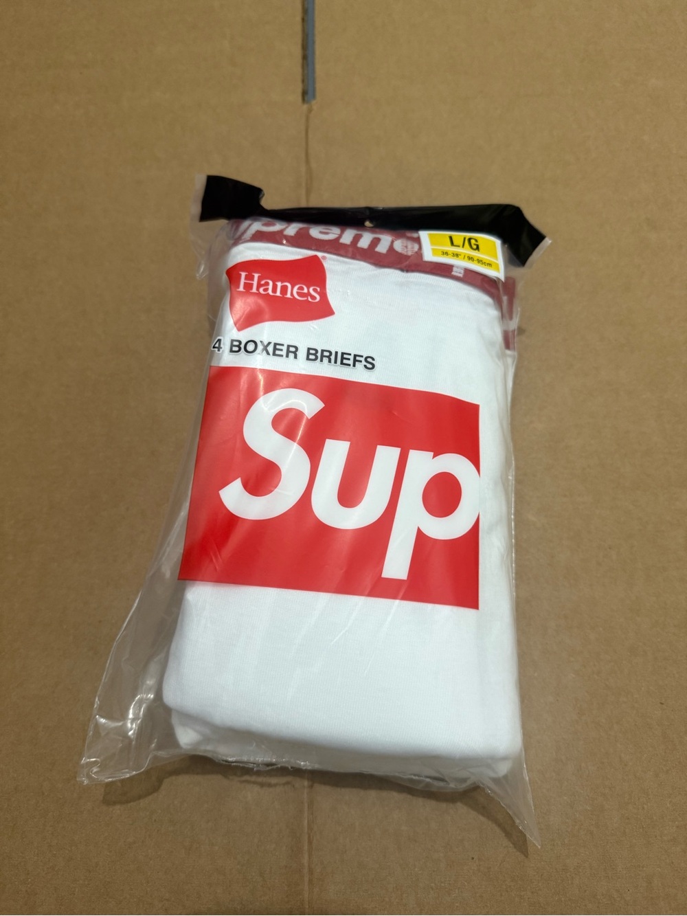Supreme X Hanes White Boxers Briefs